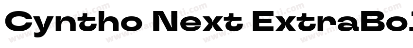 Cyntho Next ExtraBold字体转换